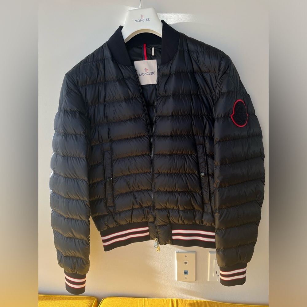 Moncler Robert Bomber Navy Blue Men’s Size 2